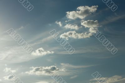 Clouds against blue sky