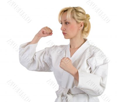 Karate girl.