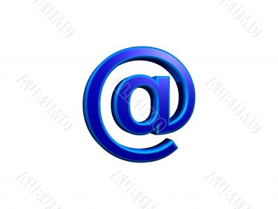 signo de mail 3d