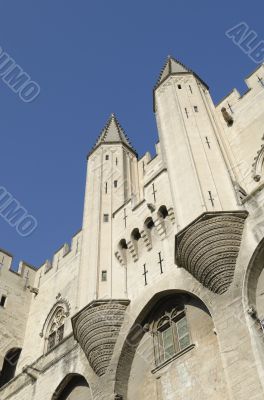 palace of popes in Avignon, France