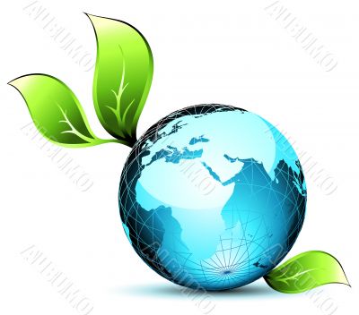 world with floral