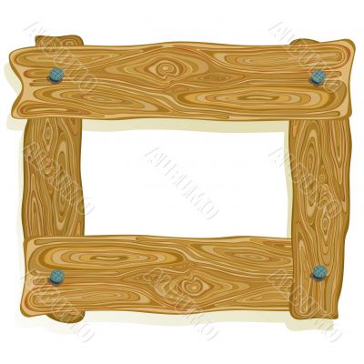 wooden frame