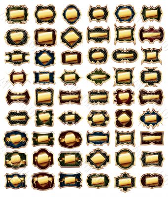  set of golden frames