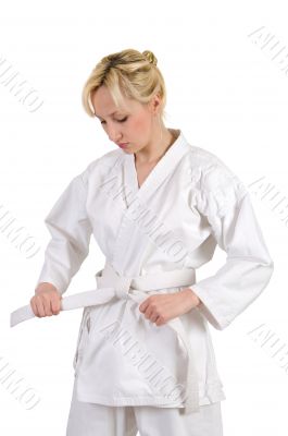 Karate girl.