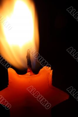 Candle and flame