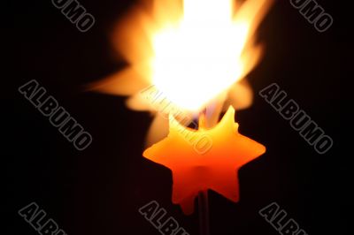 orange candle