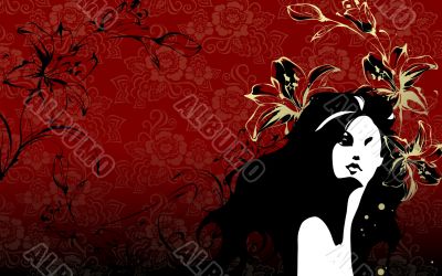 Beautiful Digital Art Girls Silhouettes