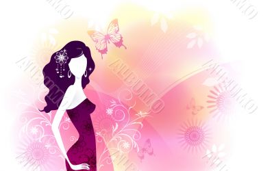 Beautiful Digital Art Girls Silhouettes