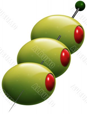 Pitted olives stuffed