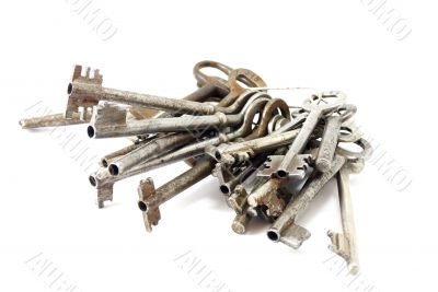 large bunch  of old keys