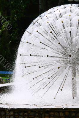 Spherical Fountain in the Park 