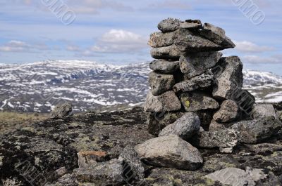 Pyramid from stones