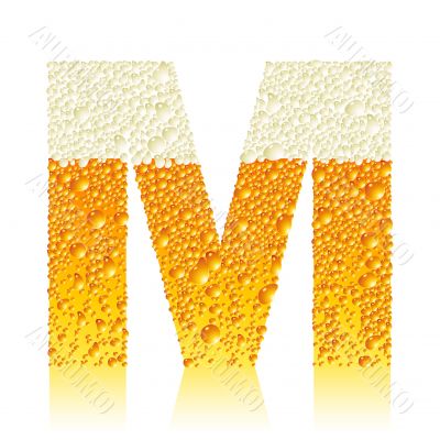 alphabet beer M