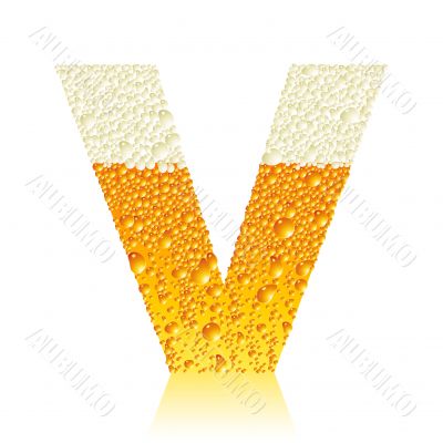 alphabet beer V