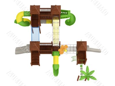 Wooden playground