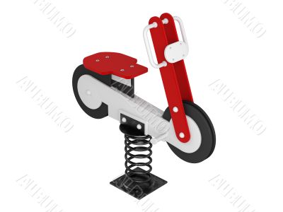 Motorcycle spring toy 