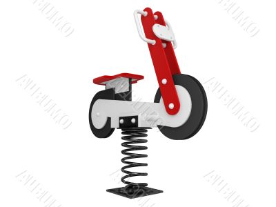 Motorcycle spring toy 