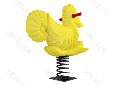 Seahorse spring toy