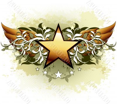star with ornate elements