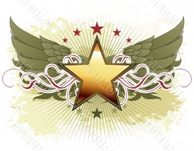star with ornate elements