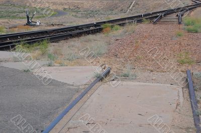 Railway Switch and Broken Track