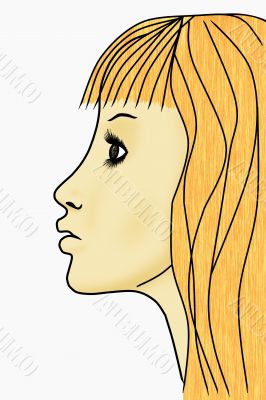 Fase of girl