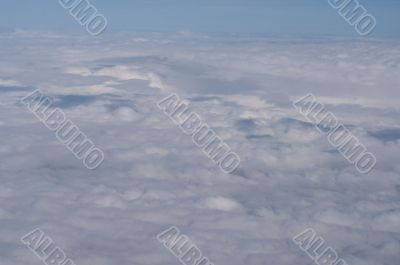 Clouds shot from aircraft.