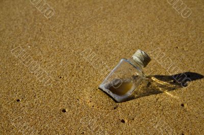 Bottle on the beach