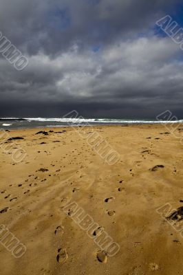 Stormy footprints