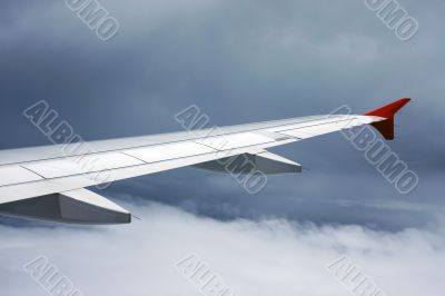 Wing of the plane