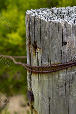 Rusty fence