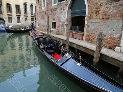 gondolas in Venice