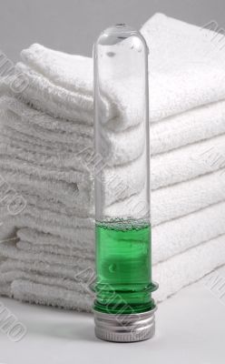 Towels and shampoo