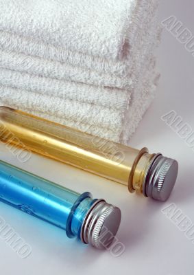 Towels and soap
