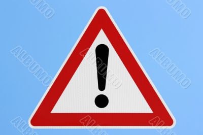 Attention Road Sign