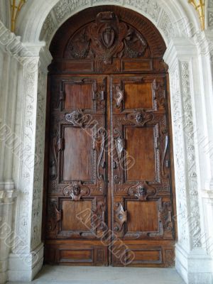 old door in Doge's palace in Venice