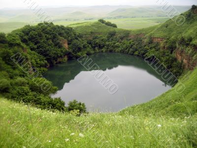 Lake between the hills 
