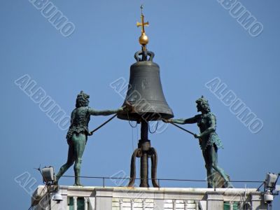Torre dell orologio clock tower in Venice