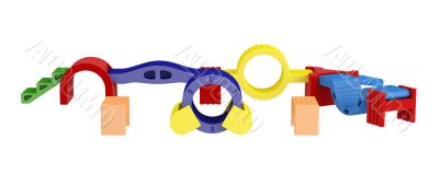 Colorful toy blocks