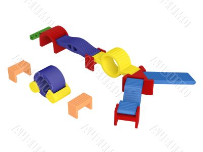 Colorful toy blocks