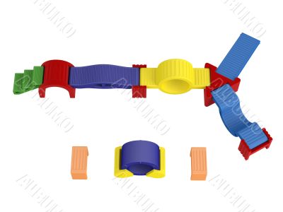 Colorful toy blocks