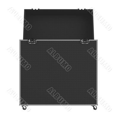 Opened case