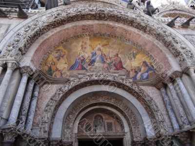 details of St mark basilica in Venice