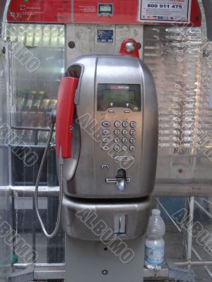 italian public phone box