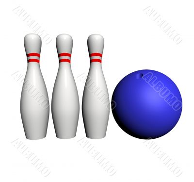 Stock for game of bowling
