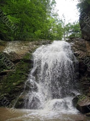 Waterfall and summer