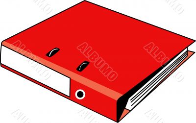  binder red new 