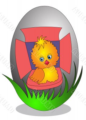 The Lodge chicken - an egg
