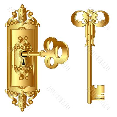  lock with key, insulated