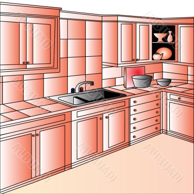 furniture on kitchen